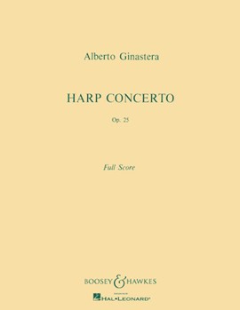 Harp Concerto Op. 25 by Ginastera Alberto for Score