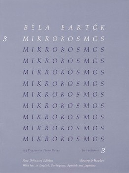 Mikrokosmos Volume 3 (blue) by Bartok Bela for Piano