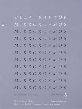 Mikrokosmos Volume 5 (blue) by Bartok Bela for Piano