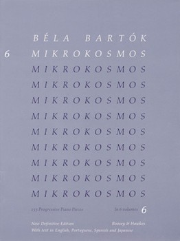 Mikrokosmos Volume 6 (blue) by Bartok Bela for Piano