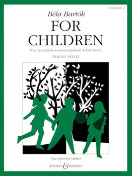 For Children Volume 2 by Bartok Bela - Bartok Peter - for Piano
