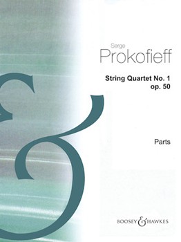 Quartet #1 In B Minor Opus 50 by Prokofiev Sergei for Str Quartet (Parts)