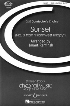 Sunset #3 From Northwest Trilogy by - Raminsh Imant - for SATB a cappella
