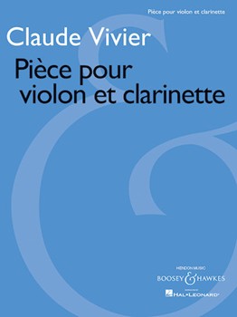 Pièce pour violon et clarinette by Vivier Claude for