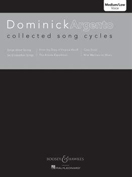 Collected Song Cycles by Argento Dominick for Medium-Low Voice Co
