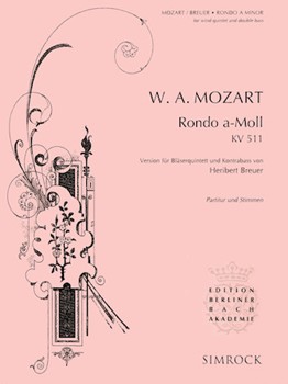 Rondo in A Minor, K. 511 for Woodwind Quintet & Double Bass