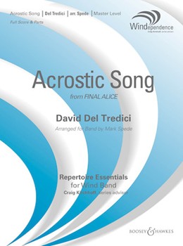 Acrostic Song by Del Tredici David - Spede Mark - for Concert Band