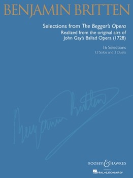 Beggar's Opera Selections From The by Britten Benjamin - Walters Richard - for Vocal Collection