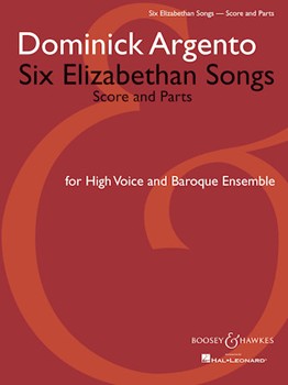 Six Elizabethan Songs by Argento Dominick for Score and Parts