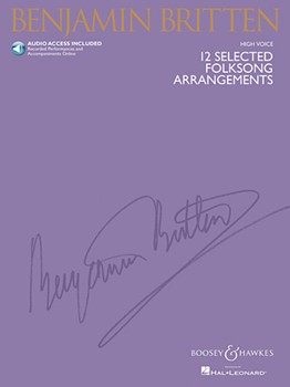 Benjamin Britten: 12 Selected Folksong Arrangements w/online audio
