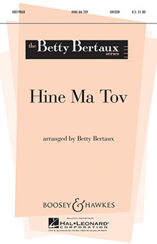 Hine Ma Tov by - Bertaux Betty - for Unison