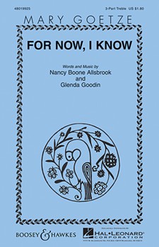For Now I Know by Allsbrook Nancy Boone for 3-Part Treble
