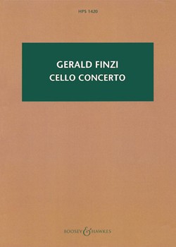 Cello Concerto by Finzi Gerald for Study Score