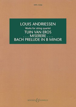 Works For String Quartet by Andriessen Louis for Mini Score