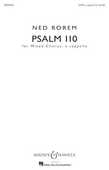 Psalm 110 by Rorem Ned for SATB a cappella