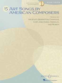 15 Art Songs By American Composers - High Voice w/CD