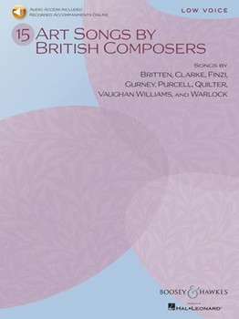 15 Art Songs by British Composers - Low Voice, Book/Online Audio Low Voice