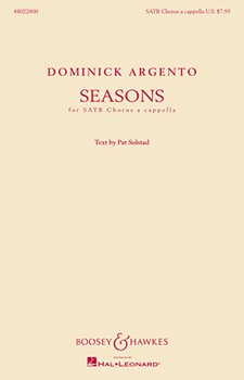 Seasons by Argento Dominick for SATB