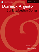 Six Elizabethan Songs New Edition w/online audio [high voice] Vocal
