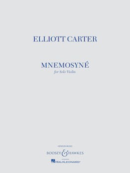 Mnemosyne for Solo Violin [violin] Carter
