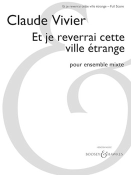 Et je reverrai cette ville etrange for Mixed Ensemble - Full Score (TPT PNO VLA VC DB Perc) by Vivier Claude for Score