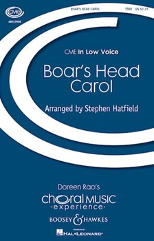 Boar's Head Carol by - Hatfield Stephen - for TTBB and Piano