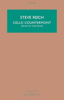 Cello Counterpoint by Reich Steve for Study Score