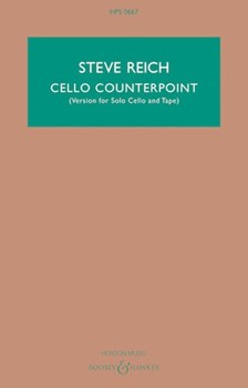 Cello Counterpoint by Reich Steve for Study Score