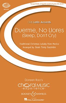 Duerme No Llores - Sleep Don't Cry by - Guzman Juan Tony - for SA/Guitar (Trad Xmas Mexican)