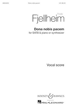 Dona Nobis Pacem by Fjellheim Frode for SATB and Piano