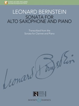 Sonata For Alto Saxophone And Piano by Bernstein Leonard for Score and Solo Part