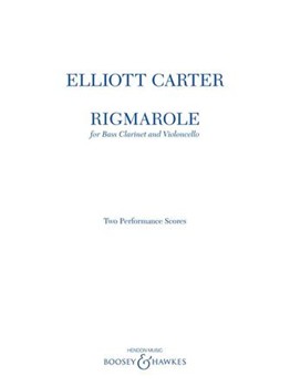 Rigmarole - for Bass Clarinet and Cello  Two Performance Scores
