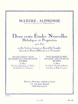 200 Etudes Nouvelles Volume 5 by Maxime-Alphonse for Horn (Vol 5)