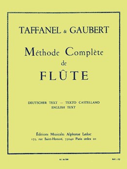 Methode Complete by Gaubert Philippe for Flute Method