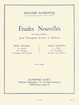 Etudes Nouvelles Bk 2 by Maxime-Alphonse for Trumpet Method (Bk 2)