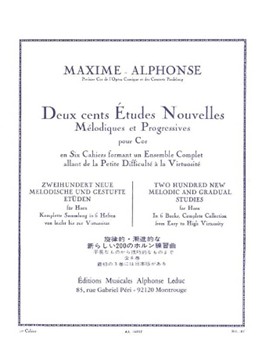 200 Etudes Nouvelles Volume 1 by Maxime-Alphonse for Horn (Vol 1)