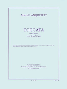 Toccata En Re Majeur by Lanquetuit Marcel for Organ