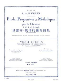 Etudes Progressives Et Melodiques by Jeanjean Paul for Clarinet Method (Book 1)