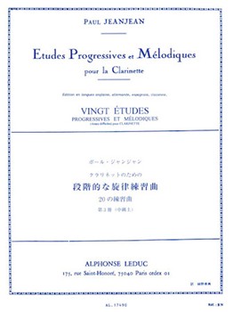 Etudes Progressives Et Melodiques by Jeanjean Paul for Clarinet Method (Part 3)