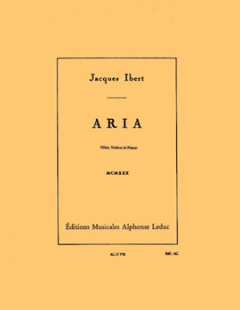 Aria by Ibert Jacques for Flute and Piano