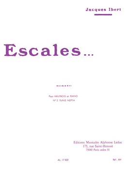 Escale #2 by Ibert Jacques for Oboe and Piano