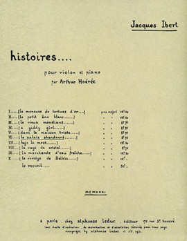 Le Palais Abandonne (violin & Piano) by Ibert Jacques for Violin