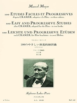 100 Etudes Faciles Et Progressives Bk 2 by Moyse Marcel for Flute Method