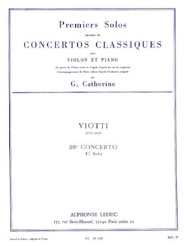 First Solos Extracted From The Classic Concertos (viotti's Concert by Viotti Giovanni Battista for Violin