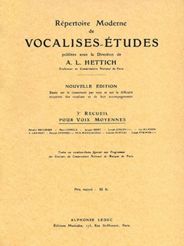 Vocalises Vol.3 (med) (voice & Piano) by Various for MUSIC FOR