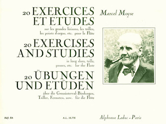 20 Exercices Et Etudes by Moyse Marcel for Flute Method