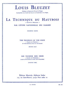 The Technique of the Oboe - Volume 2 by Bleuzet Louis for