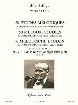 50 Etudes Melodiques Opus 4 Bk 1 by Moyse Marcel for Flute Method (Bk 1)
