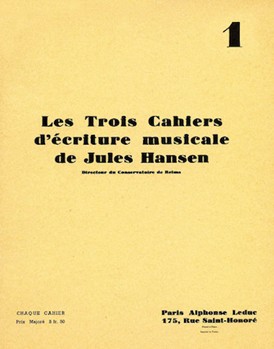 Ecriture Musicale Vol.1 (book) by Hansen Jules for