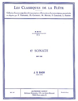 Sonata No.1 Bwv1030 In B Minor (classiques No.1) (flute & Pian by Bach Johann Sebastian for Flute